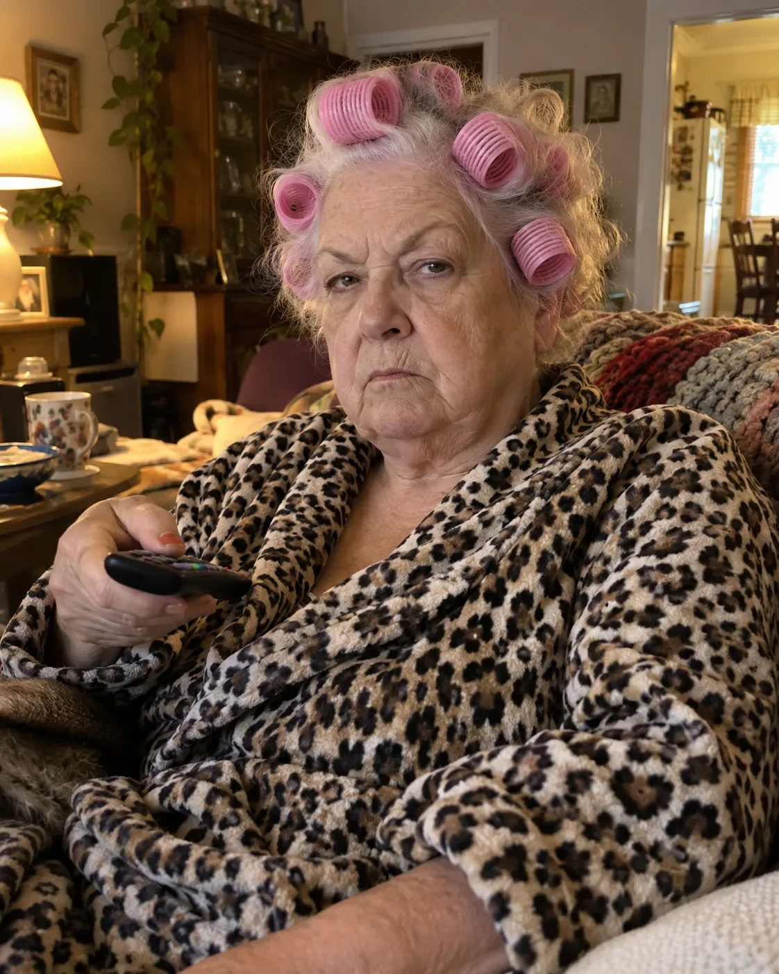 Input photo for the Grandma window peeper AI example
